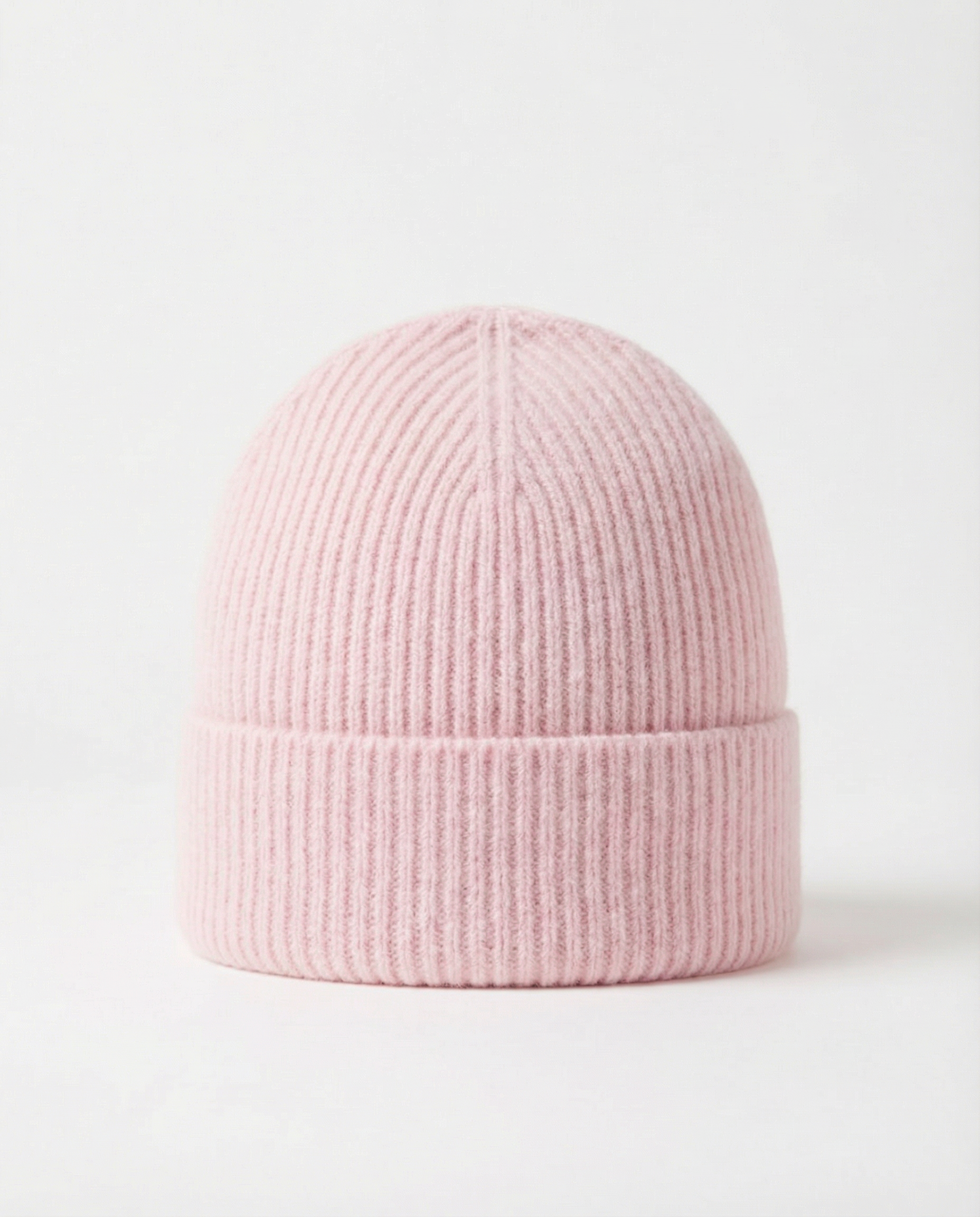 Cashmere Ribbed Knit Beanie Unisex