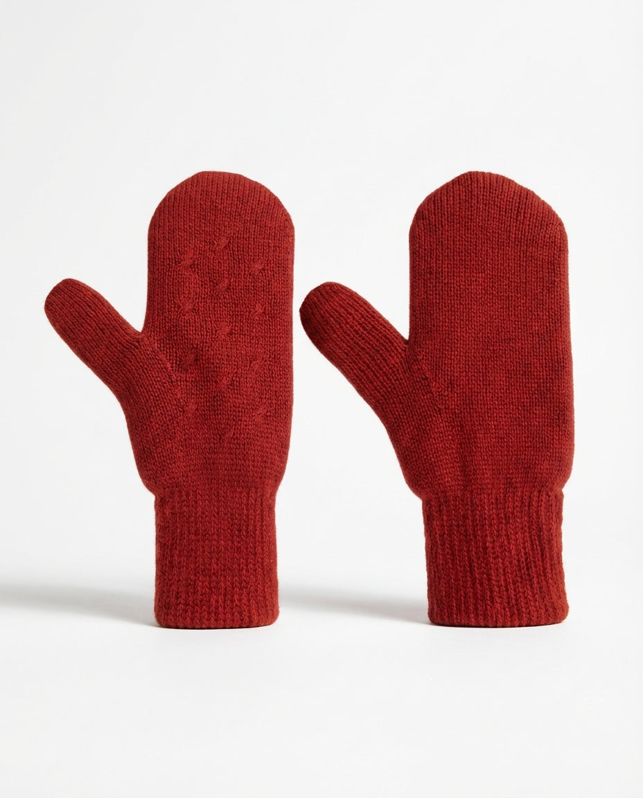 Cashmere Knit Mitten Glove