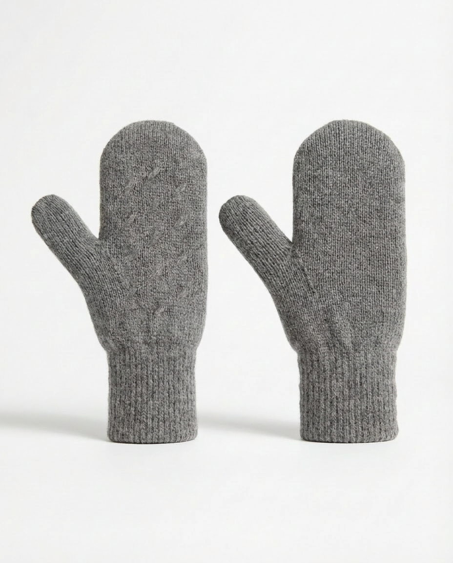 Cashmere Knit Mitten Glove