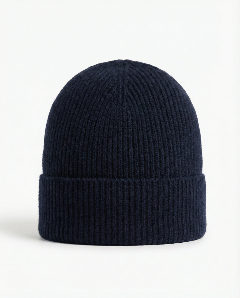 Cashmere Ribbed Knit Beanie Unisex