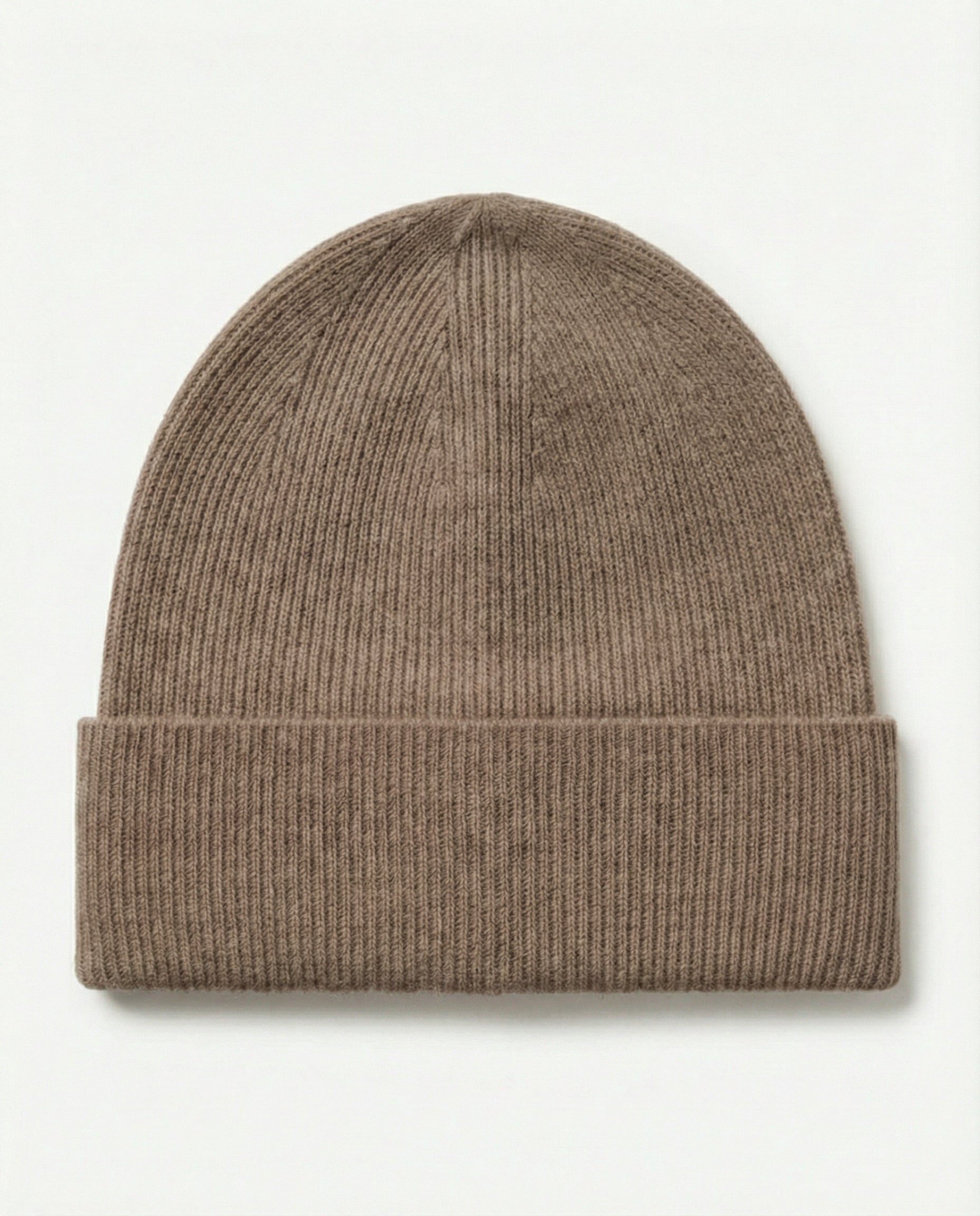 Cashmere Ribbed Knit Beanie Unisex